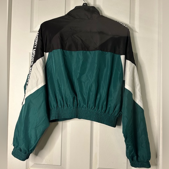 Riley & Jame “Money Maker” Lightweight Rain Bomber Jacket, size Large - Picture 5 of 13